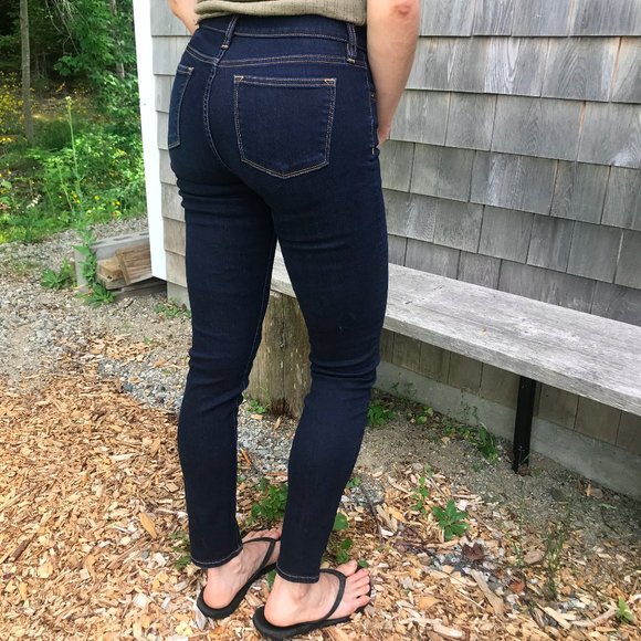 J CREW 26/30 Dark Denim Stretch Skinny Jeans - Picture 4 of 5